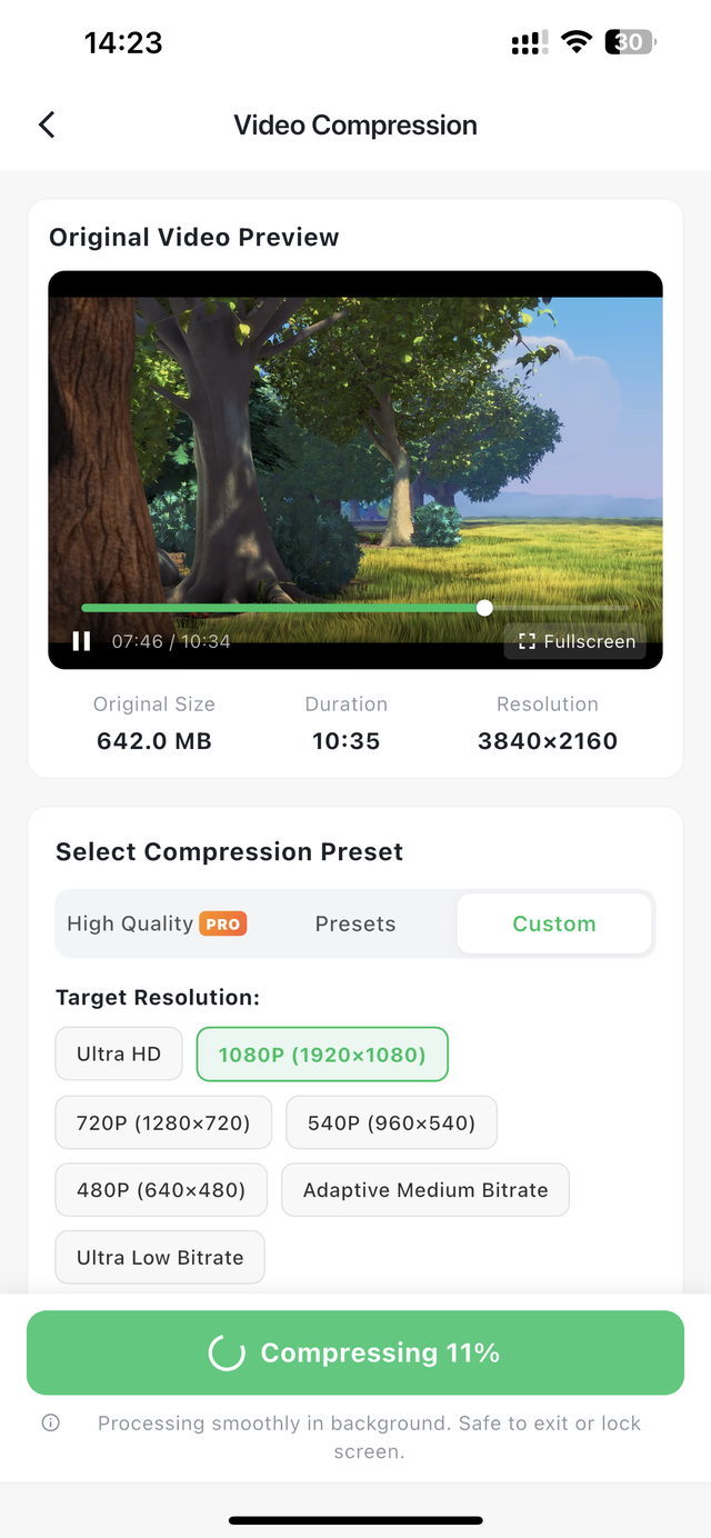 Background Settings